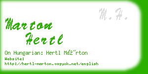 marton hertl business card